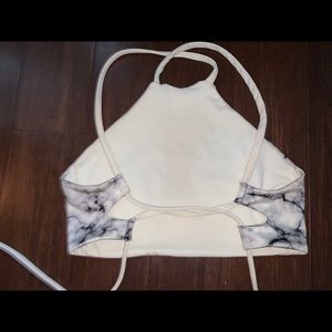 reversible crop bikini top